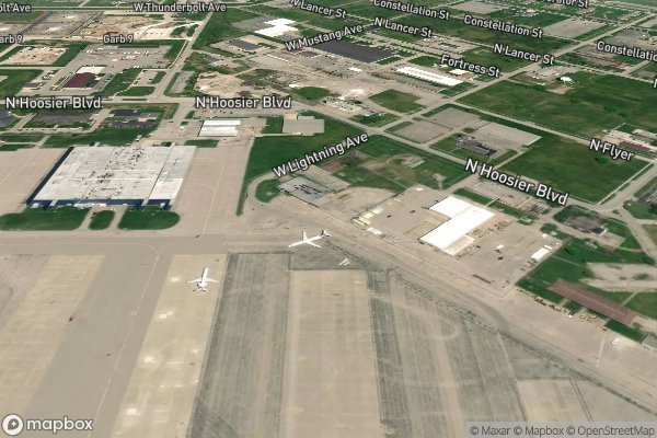 metal roofing installation in Grissom Arb IN 46971 - Aerial View