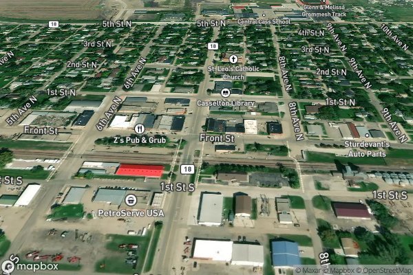 metal roofing installation in Casselton ND 58012 - Aerial View