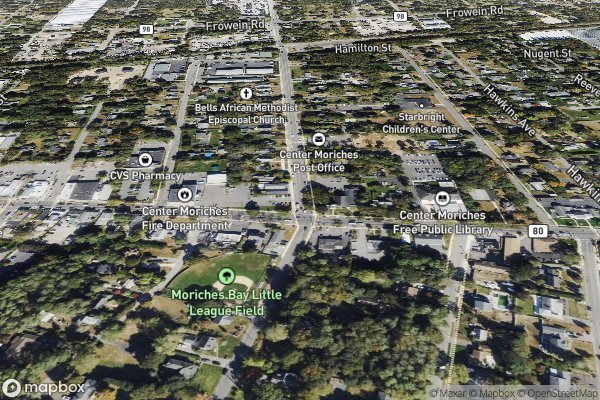 metal roofing installation in Center Moriches NY 11934 - Aerial View