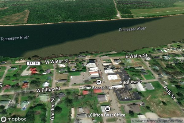 metal roofing installation in Clifton TN 38425 - Aerial View