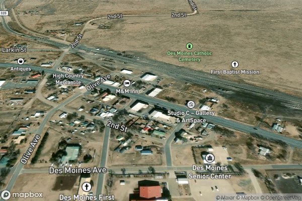 metal roofing installation in Des Moines NM 88418 - Aerial View