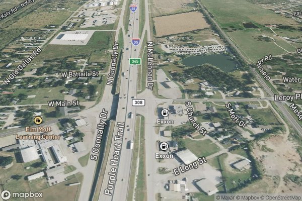 metal roofing installation in Elm Mott TX 76640 - Aerial View