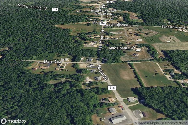 metal roofing installation in Heislerville NJ 08324 - Aerial View