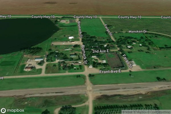 metal roofing installation in Menoken ND 58558 - Aerial View