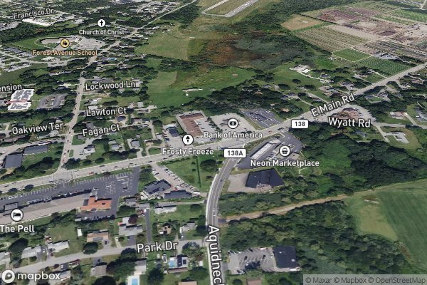 metal roofing installation in Middletown RI 02842 - Aerial View