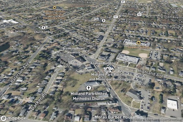 metal roofing installation in Midland Park NJ 07432 - Aerial View