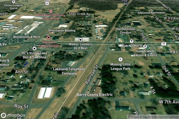 metal roofing installation in Minong WI 54859 - Aerial View