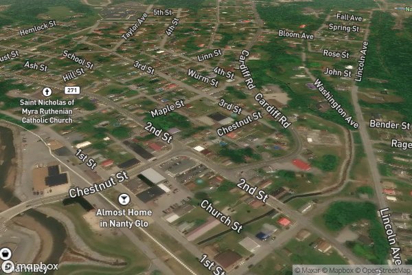 metal roofing installation in Nanty Glo PA 15943 - Aerial View