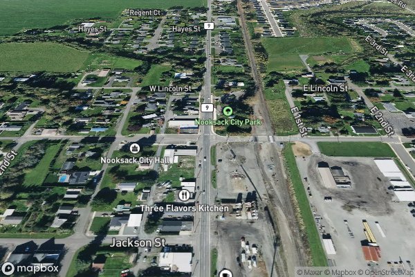 metal roofing installation in Nooksack WA 98276 - Aerial View