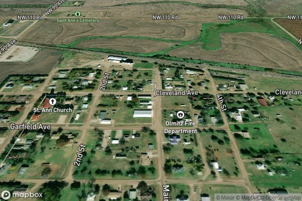 metal roofing installation in Olmitz KS 67564 - Aerial View