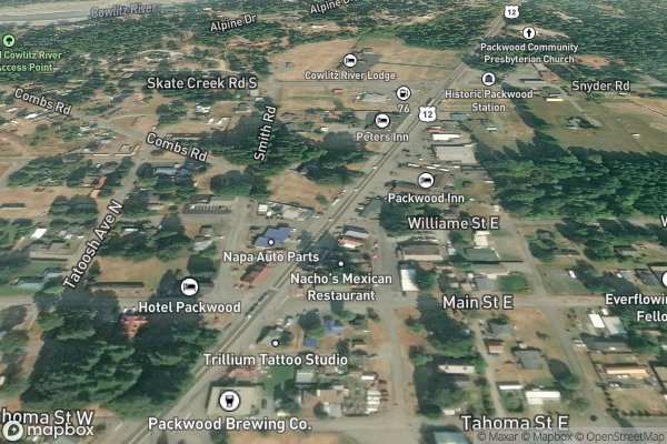 metal roofing installation in Packwood WA 98361 - Aerial View