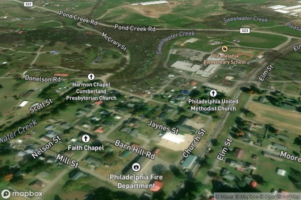 metal roofing installation in Philadelphia TN 37846 - Aerial View