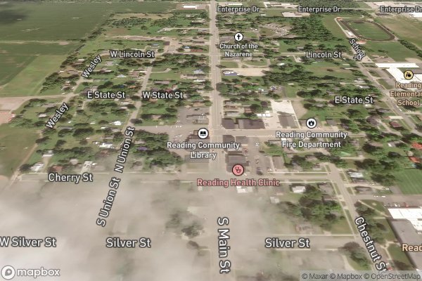 metal roofing installation in Reading MI 49274 - Aerial View