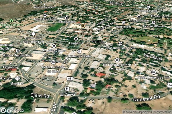 metal roofing installation in Taos NM 87571 - Aerial View