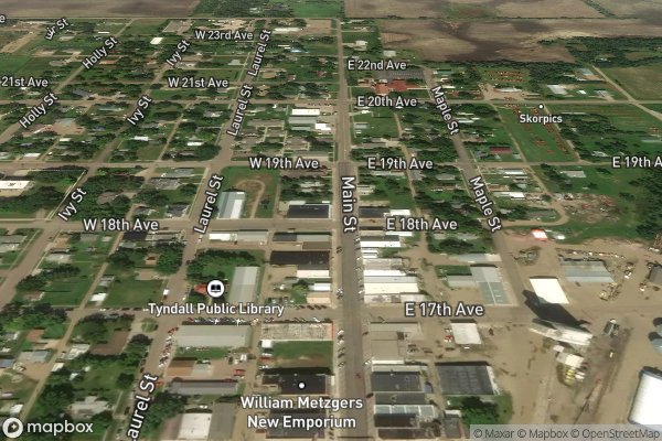 metal roofing installation in Tyndall SD 57066 - Aerial View