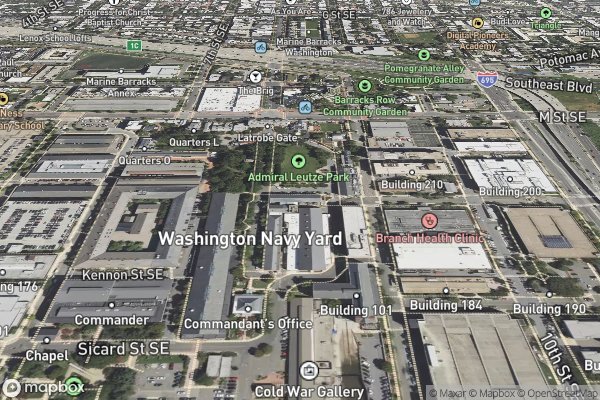 metal roofing installation in Washington Navy Yard DC 20388 - Aerial View