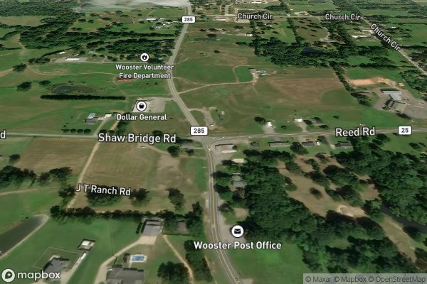 metal roofing installation in Wooster AR 72181 - Aerial View